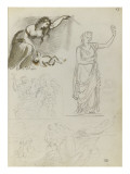 Buy Album: Studies of Tables and Figures of Draped Women at AllPosters.com