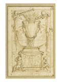 A Monument, Surrounded by Four Figures of Children