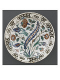 Dish with Great Saz Leaves on a Light Bouquet Beaded
