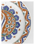 Dish with a Scrollwork Medallion Furnished to Florets