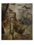 Don Quixote and the Birds to the Cave of Montesinos