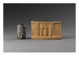 Cylinder Seal: Stage Presentation in Front of Deities