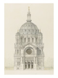 Buy Eglise Saint-Augustin (Paris): Main Facade Elevation at AllPosters.com