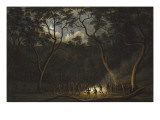 Dance of the Natives of Van Diemen's Land, Moonlight