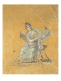 Fragment of Wall Painting: Urania, Muse of Astronomy