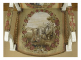 Armchair Louis Xvi Style: Girl with the Dog and Goat