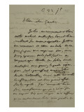 Holograph Letter to Theophile Gautier, July 22, 1855