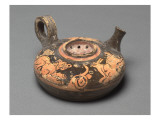 Guttus (Strainer) with Red Figures Hare and Panther