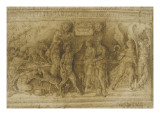 Buy Bas-Relief of Bacchic Nine Figures from the Antique at AllPosters.com