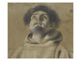 Buy Bust of a Religious, Front View, Looking to the Sky at AllPosters.com