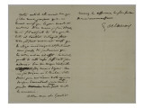 Holograph Letter to Theophile Gautier, July 22, 1855