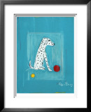 Dalmatian with Red and Yellow Ball