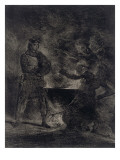 Macbeth Consulting the Witches from Shakespeare, 1825