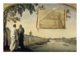 Map of the Chartreuse of Paris Carried by Two Angels