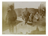 Man Walking Back from Behind in a Street of Sidi Okba