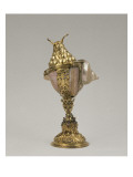 Nautilus Mounted Tankard with Lid Imitating a Snail