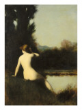 Nymph Sitting on the Edge of Water, Called the Source