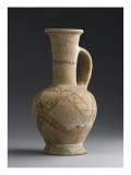 Buy Pitcher with Handle and a Rounded Belly with Painted at AllPosters.com