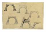 Pictures of the Decorative Arch of the Eiffel Tower