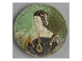 Buy Round Medallion with the Bust of Isabella of Portugal at AllPosters.com