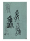 Buy Sheet of Studies for Hercules and the Hydra of Lerna at AllPosters.com