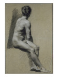 Buy Study of Man Seated in Profile to Right, Turning Back at AllPosters.com