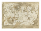 Buy Study for a Holy Family with St John and St Elizabeth at AllPosters.com
