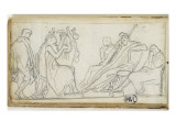 Buy Sketchbook; Antique Scene : a Man Playing the Lyre at AllPosters.com