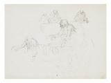 Study for Character Wig, Studies Pierrot Corrections