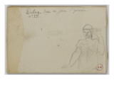 Buy Sketchbook: Study Helmeted Soldier Leaning on a Spear at AllPosters.com