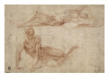 Two Naked Men Stretched, Perhaps to Study Crucified