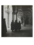 Travel in Tunisia: Men Inside the Mosque of Kairouan