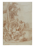 Buy Three Satyrs Supporting Silenus to Plunge into a Tank at AllPosters.com
