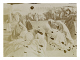 Travel in Algeria: Veiled Women Assembled in Kairouan