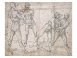 Buy Two Naked Men Fighting, and Two Naked Women Wrestling at AllPosters.com