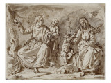 Buy The Virgin with Jesus, St. Anne, St. John the Baptist at AllPosters.com