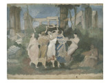 Buy Women Dressed in the Ancient Ruins of Dancing Before at AllPosters.com