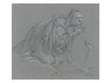Woman Knees, But Attached, and Two Studies of Hands