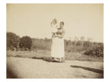 Young Boy in the Arms of His Nurse in the Park Madron