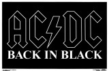 AC DC - Back in Black Blacklight Poster