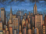 Twilight Skyline Art Print