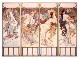 Seasons, Winter Panel, 1897 Giclee Print