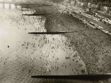 Buy Aerial View of the Beach at Brighton, Sussex (1933) at AllPosters.com