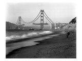 Golden Gate Bridge under Construction, From Baker Beach, c.1936