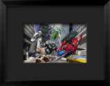 Spider-Man, Rhino, Green Goblin, and Doctor Octopus in the City