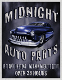 Legends - Midnight Auto Parts Tin Sign