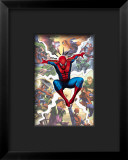 Spider-Man, Green Goblin, Sandman, Electro, Doctor Octopus, Mysterio, and Vulture Fighting in City