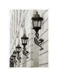 Lamps on Side of Building