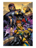 Uncanny X-Men #469 Cover: Wolverine, Marvel Girl, Nightcrawler, Sentinel, Bishop and Psylocke