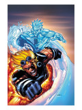 X-Men #201 Cover: Iceman and Cannonball